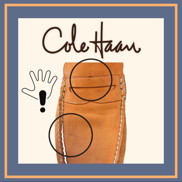 Cole Haan Orange Leather Loafers 9 - Picture 9 of 12